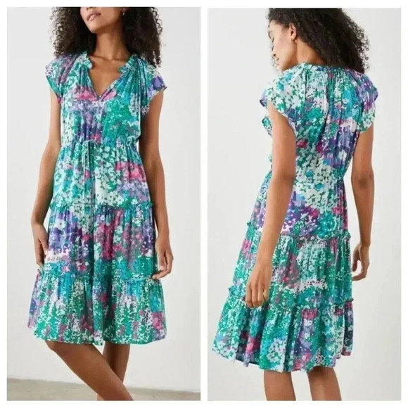 Rails Dresses & Skirts - NWT Rails Juni Floral Tiered Midi Dress Gardenia Flower size Small